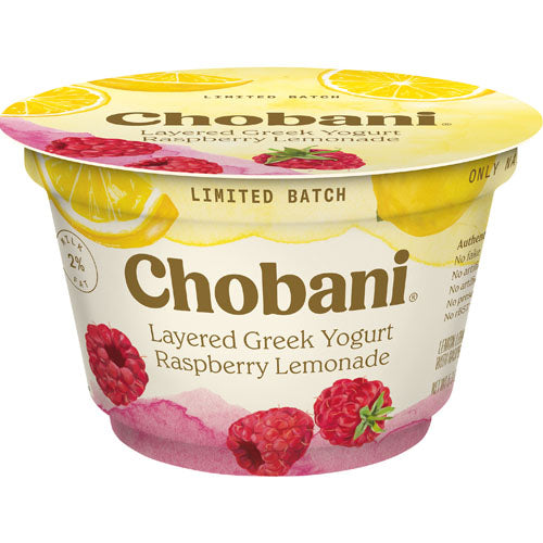CHOBANI RASPBERRY LEMONADE LAYERED GREEK YOGURT / 5 OZ – Brooklyn Fare