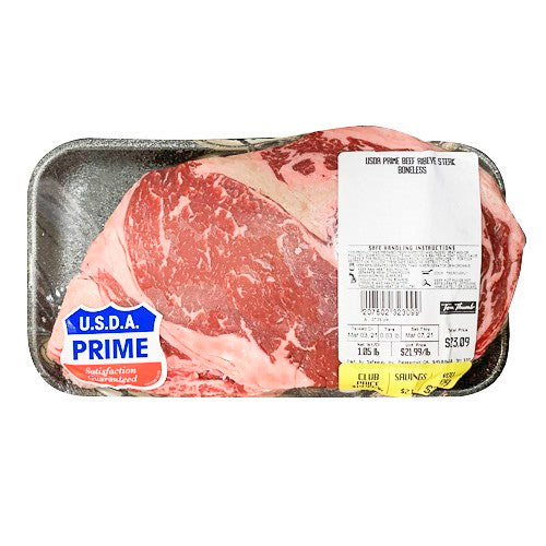 USDA PRIME BEEF RIB EYE STEAK BONELESS / 1 LB – Brooklyn Fare