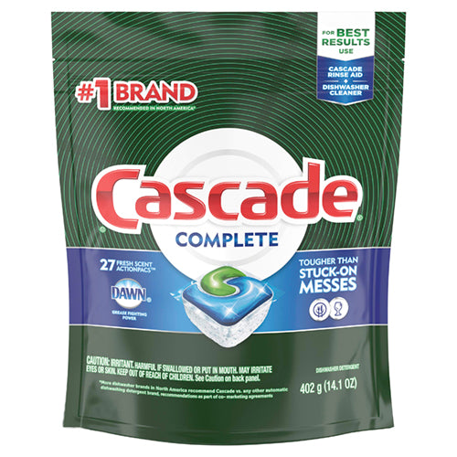 Add Cascade Complete CASCADE COMPLETE FRESH ACTION PACK DISHWASHER / 27 CT – Brooklyn Fare