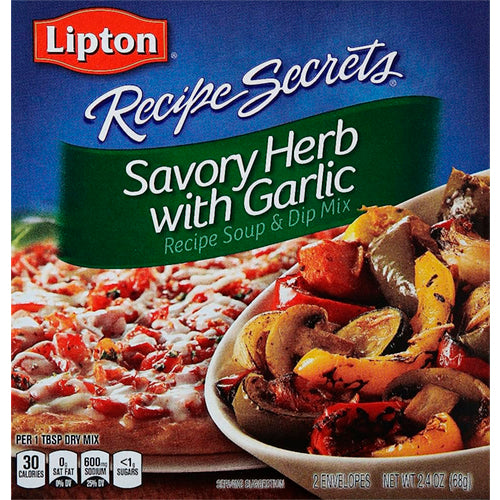 SAVORY HERB WITH GARLIC RECIPE SOUP & DIP MIX, SAVORY HERB WITH