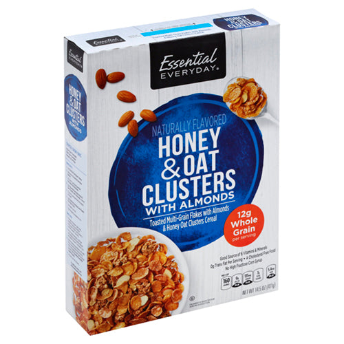 ESSENTIAL EVERYDAY HONEY OAT CLUSTER ALMOND CEREAL / 14.5 OZ