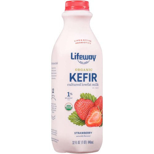 Lifeway Lowfat Milk Strawberry Kefir, 32 fl oz