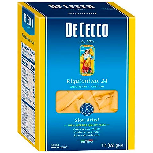 Defecco Rigatoni DE CECCO RIGATONI PASTA / 16 OZ – Brooklyn Fare