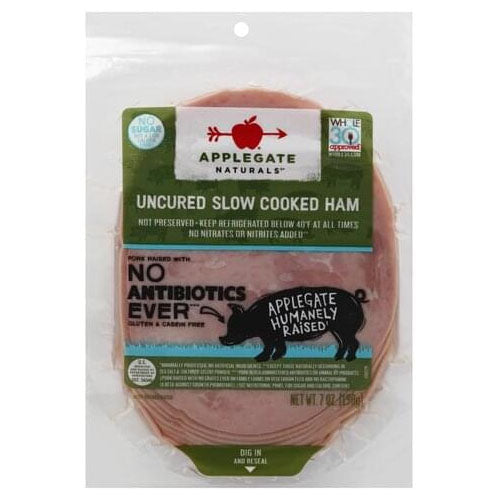 Applegate Slow Cooked Ham APPLEGATE SLOW KOOCKED HAM / 7 OZ – Brooklyn Fare