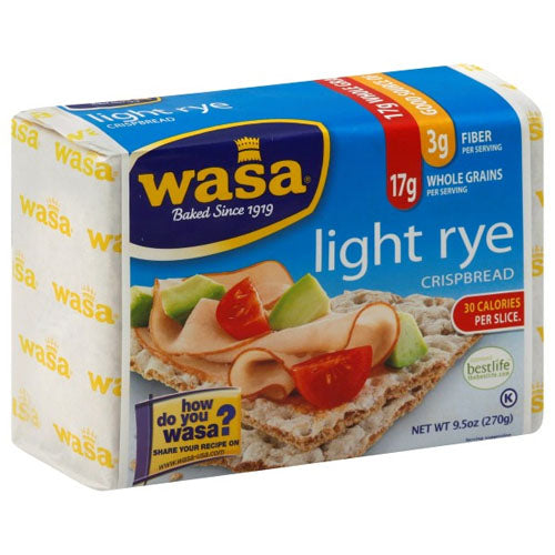 Wasa Light Rye Crispbread – 9.5 Oz Pack, Thin & Crispy, Great For Snacks