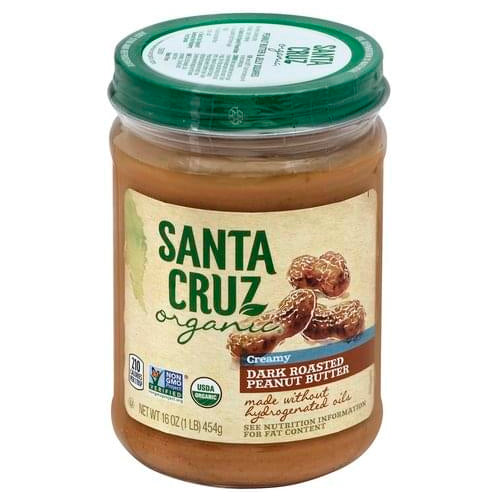 SANTA CRUZ DARK ROAST PEANUT BUTTER 16 OZ Brooklyn Fare