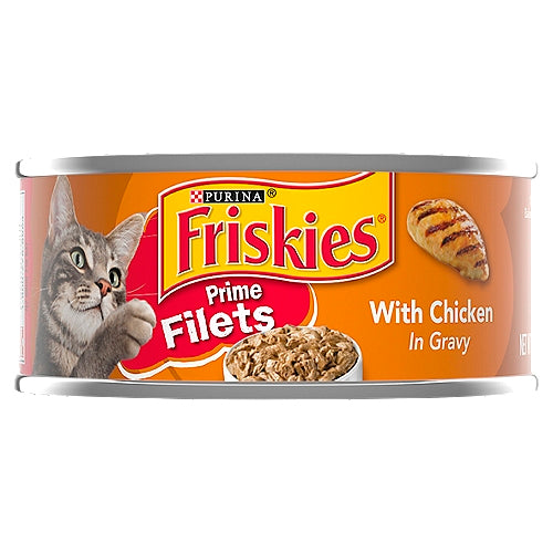 FRISKIES CAT FOOD PRIME FILET CHICKEN GRAVY 5.5 OZ Brooklyn Fare