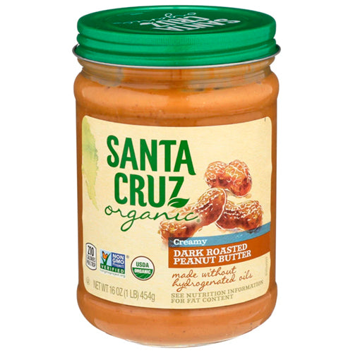 SANTA CRUZ ORGANIC DARK ROASTED PEANUT BUTTER 16 OZ Brooklyn Fare