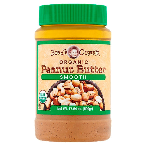 BRAD'S ORGANIC PEANUT BUTTER SMOOTH / 18 OZ – Brooklyn Fare