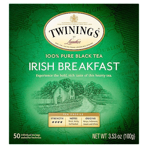 TWININGS IRISH BREAKFAST BLACK TEA / 50 CT – Brooklyn Fare