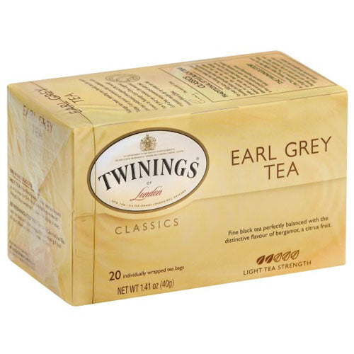 Twinings of London Jasmine Earl Grey Black Tea Bags, 20 count