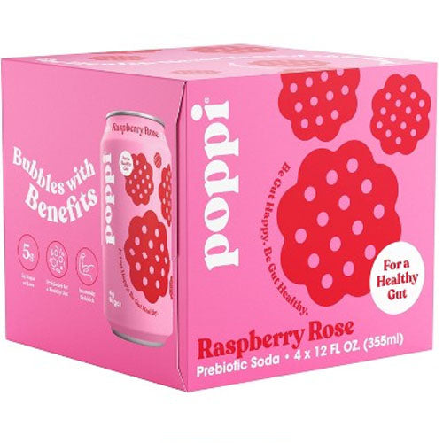 POPPI RASPBERRY ROSE SODA / 48 FL OZ – Brooklyn Fare