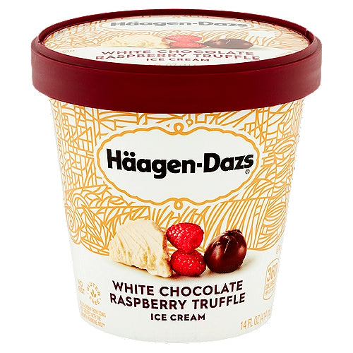 HAAGEN DAZS WHITE CHOCOLATE RASPBERRY ICE CREAM / 14 FL OZ – Brooklyn Fare