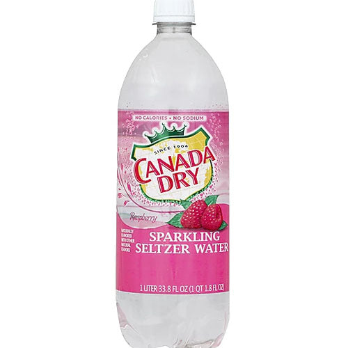 CANADA DRY RASPBERRY SPARKLING SELTZER WATER / 33.8 FL OZ – Brooklyn Fare