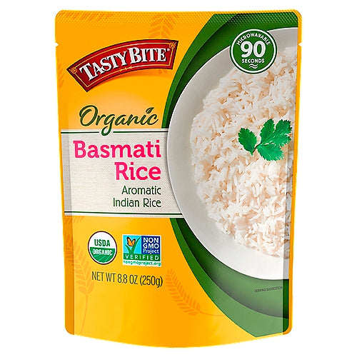 TASTY BITE ORGANIC BASMATI RICE/ 8.8 OZ – Brooklyn Fare