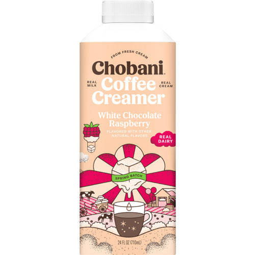 CHOBANI WHITE CHOCOLATE RASPBERRY COFFEE CREAMER / 24 FL OZ – Brooklyn Fare