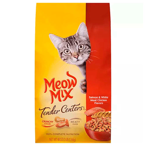 MEOW MIX CAT FOOD TENDER CENTERS MEATY 48 OZ Brooklyn Fare