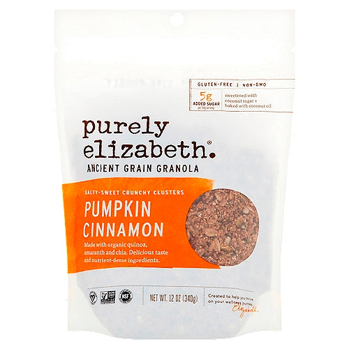 Purely Elizabeth Granola, Pumpkin Cinnamon: Calories, Nutrition